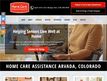 Tablet Screenshot of homecareassistancearvada.com